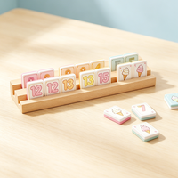 Jeu de cartes Rummy à double couche avec numéros, imprimé sur le thème de la crème glacée, en acrylique, jeu de société Rummy Cube, souvenir de fête de naissance, cadeau