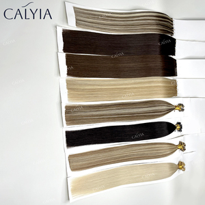 Extension e Parrucche di Capelli Russi con Cheratina Italiana Pre-Bonded, Remy, Vergini, con Cuticole Allineate, a Punta U/V/I/Piatta - Product Image 2