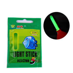 Bâton lumineux de pêche Oushen 3,9x25mm Lumière verte 5 pièces Équipement de pêche de nuit - Product Image 2