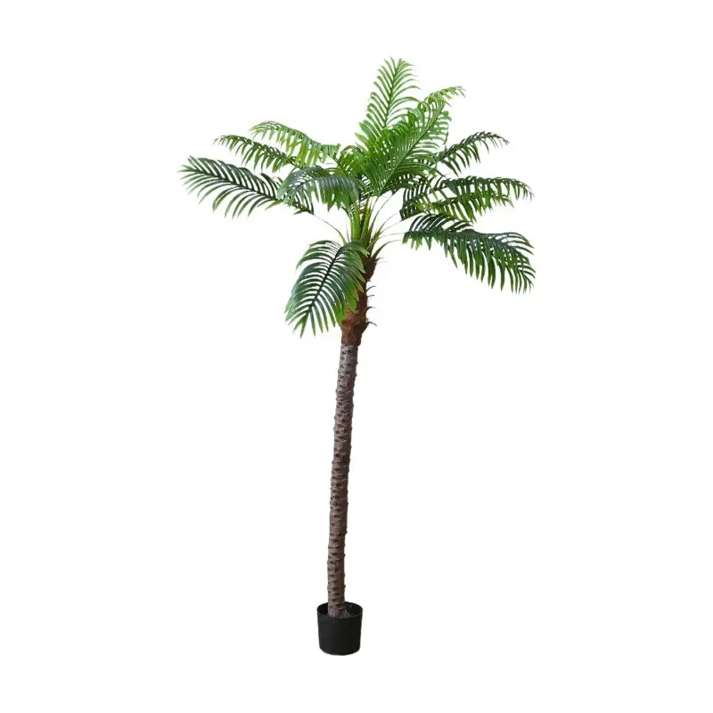Tanaman Pot Bonsai Buatan Pohon <span class=keywords><strong>Daun</strong></span> Palem, Kipas Bunga Matahari 2022 Plastik Kualitas Tinggi 180Cm untuk Dekorasi Dalam Ruangan