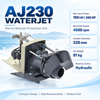 Unité de propulsion à jet d'eau Alamarin Jet AJ230 260HP, système de jet d'eau marin pour bateau de sauvetage, bateau de patrouille, bateau de travail