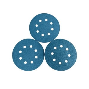 Disque de papier <span class=keywords><strong>abrasif</strong></span> bleu de qualité supérieure, 150 mm, 8 trous, à crochets et boucles, similaire à la qualité <span class=keywords><strong>Festool</strong></span> - Product Image 1