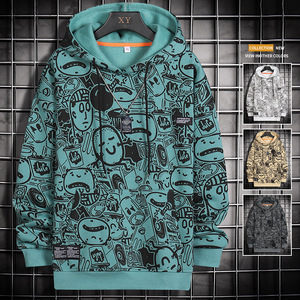 Felpe Oversize Anime YiXin per Uomo <span class=keywords><strong>2022</strong></span>, Comode e Alla Moda, Felpe Invernali Larghe, Casual Hip Hop con Grafiche per Uomo - Product Image 1