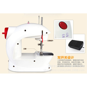 Re Home Electric Mini Sewing Machine 202A <b>Single</b> Needle Semi Automatic <b>Quilting</b> Machine For Home Use - Product Image 1
