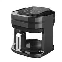 Friteuse en verre 4.5l nouvellement conçue Panier multifonctionnel numérique sans huile Friteuse à air intelligente Four Friteuse à air