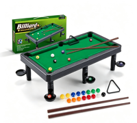 Mini-jeu de billard de table à surface floquée, table de billard de bureau, jeu éducatif de sport d'intérieur