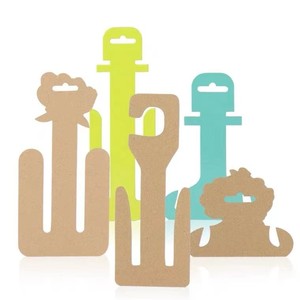 Bosirui Custom Logo Kartonnen Hanger Kraftpapier Schoenhaak Recyclebaar Milieuvriendelijk Kartonnen Hangers Haken Slippers - Product Image 1