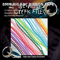 Ruban Jacquard 100% Polyester 8mm, Bordure en Dentelle Zig Zag Douce pour Robe, Sac, DIY, 31 Couleurs Disponibles, Chevron 5mm