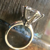 Silber Original 15-20 Karat Runde Brilliant Cut Pass Diamant Test D Farbe Moissan ite Ehering für Frauen Custom Schmuck