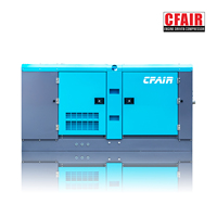 Compresseur d'air à vis diesel CFAlR industriel haute pression 11 m3/min 390 CFM 10 bar, refroidissement par air, stationnaire, construction