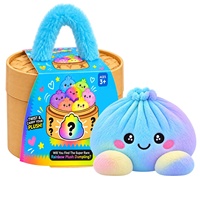 Nouveau produit transfrontalier : Adorables boulettes anti-stress en plastique/PVC et peluche, avec panier vapeur, unisexe