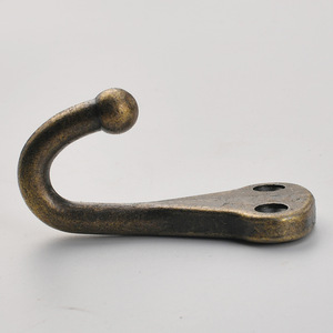 Solid Alloy Single <b>Hook</b> Vintage Heavy Duty Robe <b>Hook</b> For Wardrobe Cabinet Door <b>Bathroom</b> Kitchen Hardware - Product Image 4