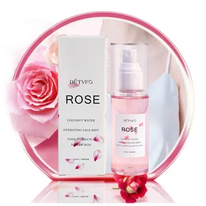 Private Label Natürliches Bio-Rosenwasser Agua de Rosas Gesichts nebel Feuchtigkeit spendende Hautpflege Spray Gesicht Toner Rosenwasser für das Gesicht