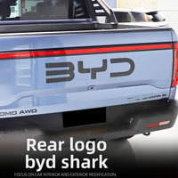 Autocollant décoratif pour emblème de calandre avant, logo ABS, couvercle de logo avant pour BYD SHARK 2025, directement de l'usine