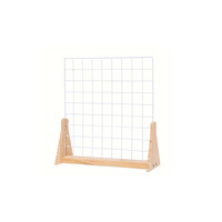 Présentoir en grille de bois avec panneau en fil métallique, organisateur de bureau pour photos, bijoux, notes, cartes postales, décoration pour la maison, le bureau et la salle d'artisanat