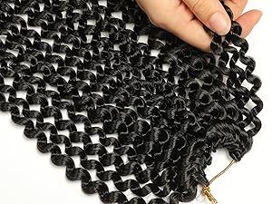 Niềm đam mê Xoắn Tóc 14inch 18inch sóng nước tổng hợp bím tóc cho niềm đam mê Xoắn Crochet bện tóc mùa xuân xoắn kiểu tóc - Product Image 3