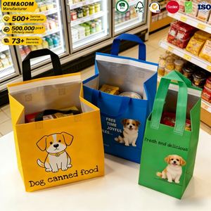 Custom Eco-Friendly Disposable Non-Woven <b>Thermal</b> Takeaway <b>Bag</b> Non Woven Insulation <b>Bag</b> with Velcro Closure for Food <b>Delivery</b> - Product Image 3