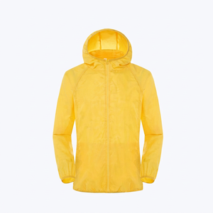 เสื้อแจ็คเก็ตกันฝนกันน้ำ,ขายดีที่สุดสีเหลืองแจ็คเก็ตฝนกันน้ำพร้อมฮู้ด - Product Image 1