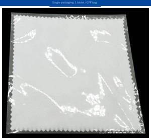 Paño de microfibra suave con logotipo personalizado de 8cm y 3,15 pulgadas, paño de limpieza de joyería chapado en oro y plata platino - Product Image 6