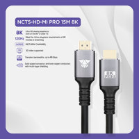 Câble NCTS 8K Ultra Haute Vitesse 2.1, 15 mètres, 48 Gbps, 120 Hz, gaine en PVC, plaqué or, pour téléviseur, moniteur, projecteur, vente en gros