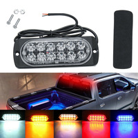 HearxinLED 12 LED sans fil lumière stroboscopique d'urgence voiture LED remorque camion voyant d'avertissement accessoire