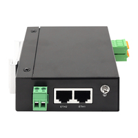 Serveur de périphériques UOTEK 2 ports RS232/RS485/RS422 2 ports RJ45 Switch Ethernet 100M IP30 300~921600bps DC12-24V UT-6802A-SW