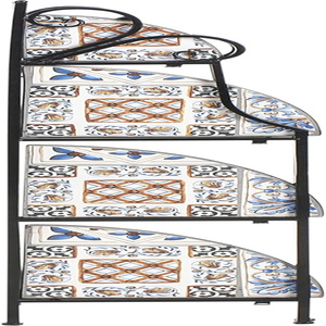 Étagère de rangement multicouche en carreaux de céramique mosaïques, style européen et américain, pour jardin, balcon, petite taverne, <span class=keywords><strong>café</strong></span> - Product Image 4
