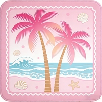 Tapis de Mahjong américain en néoprène, 1 pièce, thème plage, palmier rose, pour jeux de société, jeux de cartes et jeux de tuiles