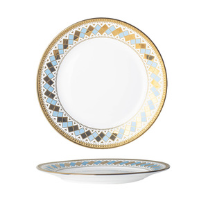 Assiette de style occidental européen, Assiette en céramique Phnom Penh, Assiette à gâteau, Assiette à dim sum, Assiette de banquet, Assiette à fruits secs, Assiette à légumes - Product Image 5