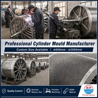 Fabricant de moules de cylindres pour machines à papier, en acier inoxydable SS304, diamètre 2500 mm, largeur 5000 mm, OEM, export