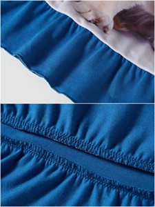 Abito da notte per ragazze con stampa a manica lunga personalizzato abito da notte per bambine - Product Image 3