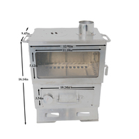 Four à bois professionnel Luling KX240B en acier inoxydable, four de camping multifonctionnel, barbecue pliable pour l'extérieur