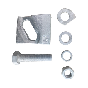 Nuevos sujetadores ferroviarios 3124 Abrazadera de riel A100 A120 Clip atornillado de riel de grúa <span class=keywords><strong>Material</strong></span> Q235/Q345 - Product Image 2