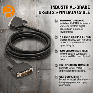 Cable <span class=keywords><strong>de</strong></span> Control Serial Industrial DB25 Macho a Macho Personalizado |   Arnés <span class=keywords><strong>de</strong></span> Cableado Multipolar Blindado con Aislamiento <span class=keywords><strong>de</strong></span> PVC y Conductor OFC - Product Image 5