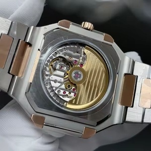 Reloj Mecánico Automático para Hombre, Esfera Verde Sunburst, Acero Inoxidable, Resistente al Agua, Luminoso, Estilo Ejecutivo, Cuadrado - Product Image 2