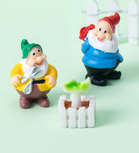 หุ่นเห็ดสีสันสดใสรูปปั้นคนตัวเล็กสำหรับตกแต่งสวนต้นแคระขนาดเล็ก - Product Image 4