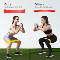Bandes de résistance plates en TPE les plus vendues pour l'entraînement, la lutte et les exercices, avec logo personnalisé, pour la rééducation physique