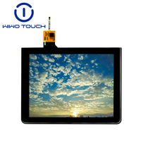 Écran tactile 8 pouces GT9271 800x600, sérigraphie blanche, transmittance ≥85% G+G pour panneau industriel