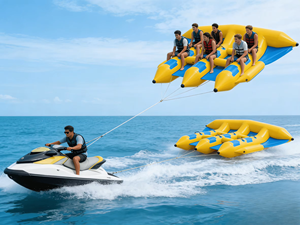 Bateau banane gonflable de luxe de grande taille pour usage commercial, jouet aquatique amusant pour les vacances à la <span class=keywords><strong>plage</strong></span>, le surf, les fêtes de groupe et le divertissement - Product Image 3