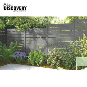 Clôtures de jardin décoratives en aluminium faciles à assembler de qualité supérieure clôture de couleur de grain de bois en alliage d'aluminium pour le jardin - Product Image 2