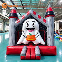 Château gonflable commercial Ceyu Halloween avec design citrouille pour fêtes d'enfants, événements de carnaval, location pour fournisseurs