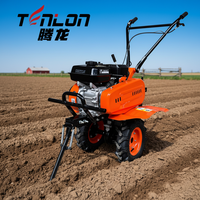 Cultivateur à essence 7HP, largeur 500 mm, avec 4 pneus de 350 mm pour utilisation en serre en Afrique