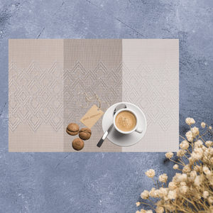 Tapis de salle à manger oblique simple et écologique Teslin West Style classique isolation thermique napperon créatif antidérapant résistant à l'usure - Product Image 1