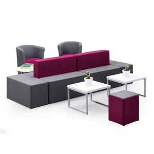 Sofá Modular Combinable para Áreas Públicas, Recepción, Oficina, Biblioteca de Hotel - Product Image 4
