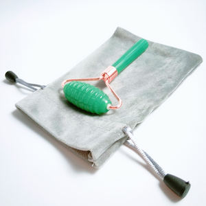 Rodillo de Aventurina Verde 2026 a Precio Favorable, Rodillo para Masaje con una Sola Mano y Rodillo con Borde Rugoso - Product Image 3