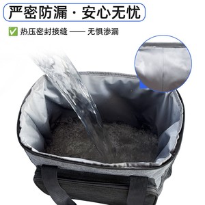 กระเป๋าเก็บความเย็นแบบถือ/ใส่แพ็คน้ำแข็ง ผ้าอ็อกซ์ฟอร์ด ขนาดใหญ่ รุ่นใหม่ ปี 2025 สำหรับเก็บอาหารกลางแจ้ง ขายส่งข้ามประเทศ - Product Image 5