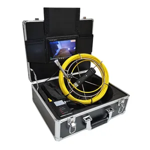 7 "LCDモニター下水道パイプ検査カム、パイプ用17mmレンズ検査カメラ、1000TVL付きパイプカメラヘッド