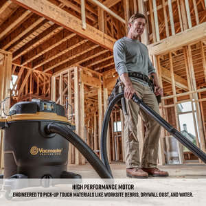 Профессиональный пылесос Vacmaster VJH1612PF0201 для сухой и влажной уборки, серии Beast, шланг 6,5 пика HP 2-1/2 дюйма, черный - Product Image 6