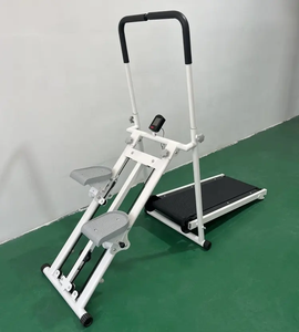 Escalier à pas vertical multifonctionnel pliable et inclinable Tapis de course manuel pour le fitness à domicile - Product Image 1