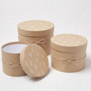 Conteneur cylindrique rigide en carton kraft résistant aux chocs pour l'emballage de verrerie délicate, tube en papier pour cadeau - Product Image 1